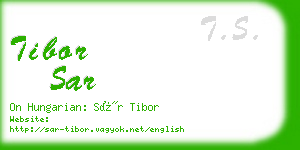 tibor sar business card